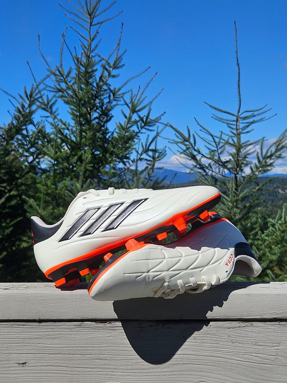 Adidas Copa Pure Men’s Size White Black Orange Soccer Cleats FG